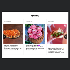 HTML Instagram Hashtag template