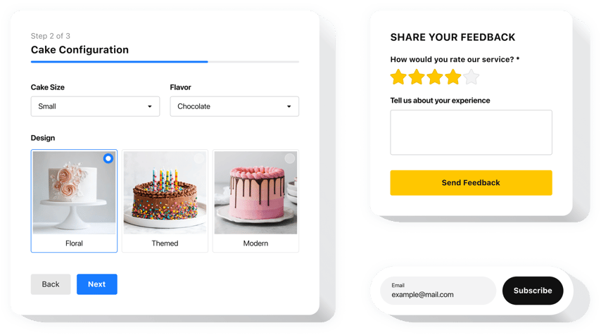  Online Form Builder widget for website