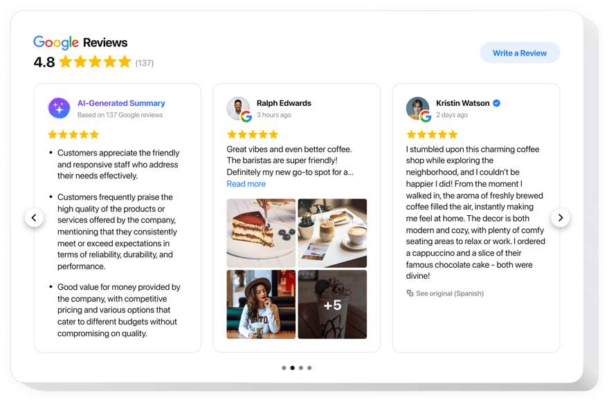  Google Reviews widget for website