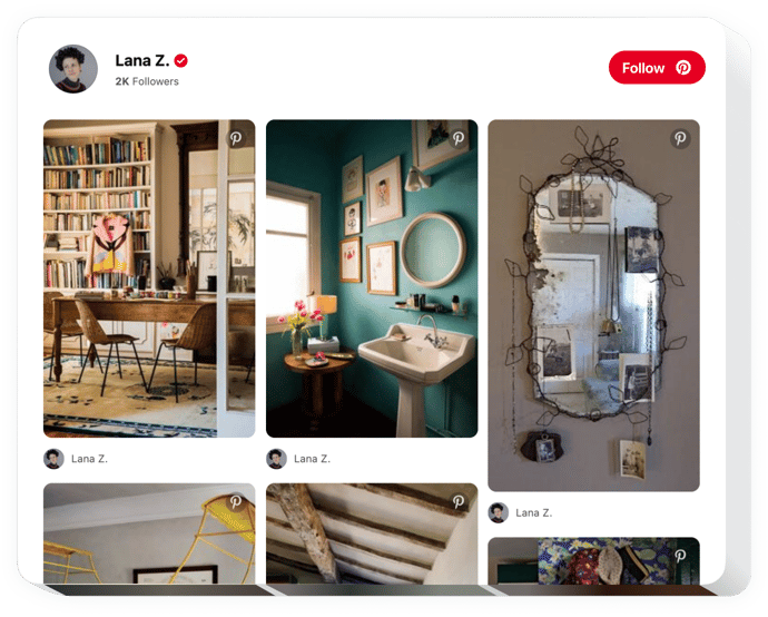  Pinterest Feed widget for Website