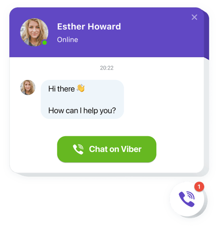  Viber Chat widget for website