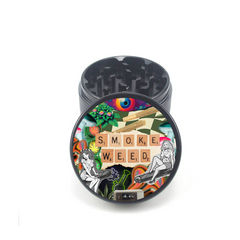 Smoke Weed 4pc Aluminum Grinder - Fidget Widgets