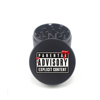 Parental Advisory 4pc Aluminum Grinder - Fidget Widgets