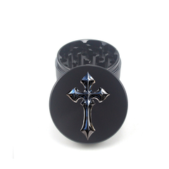 Chrome Cross 4pc Aluminum Grinder - Fidget Widgets