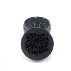Good Vibes Only Crusher 4pc Aluminum Grinder - Fidget Widgets