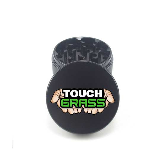 Touch Grass 4pc Aluminum Grinder - Fidget Widgets