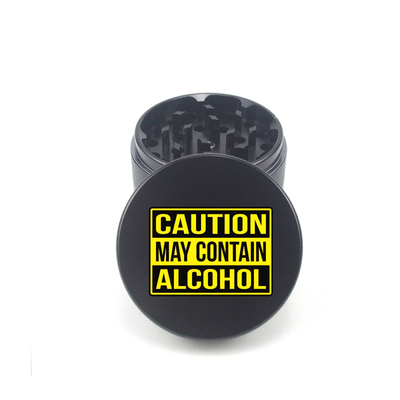 Alcohol Alert 4pc Aluminum Grinder - Fidget Widgets