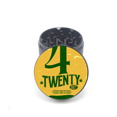 Retro 420 Cap Art 4pc Aluminum Grinder - Fidget Widgets