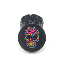 Psychedelic Skull Crusher 4pc Aluminum Grinder - Fidget Widgets