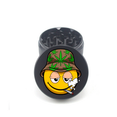 Smiley Stash 4pc Aluminum Grinder - Fidget Widgets