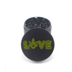 Leaf with Love 4pc Aluminum Grinder - Fidget Widgets