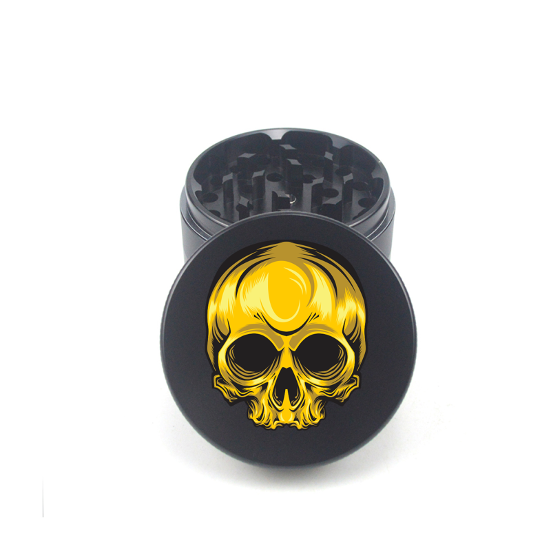 Golden Doom Skull 4pc Grinder - Fidget Widgets