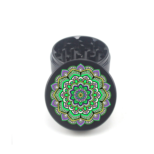 Mandala V5 4pc Aluminum Grinder - Fidget Widgets