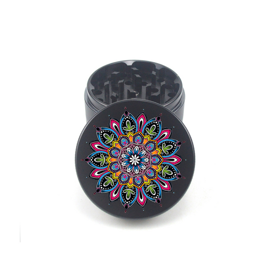 Mandala V6 4pc Aluminum Grinder - Fidget Widgets