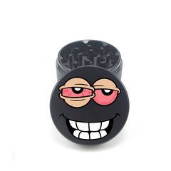 Bloodshot Smiley 4pc Aluminum Grinder - Fidget Widgets
