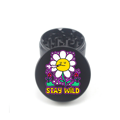 Wild Flower 4pc Aluminum Grinder - Fidget Widgets