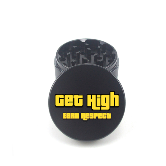 Get High Earn Respect 4pc Aluminum Grinder - Fidget Widgets