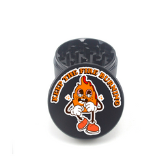 Keep the Fire Burning 4pc Aluminum Grinder - Fidget Widgets