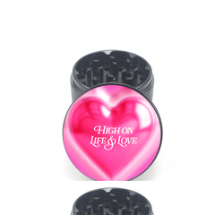 High on Life and Love 4pc Aluminum Grinder - Fidget Widgets