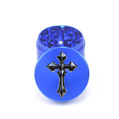 Chrome Cross 4pc Aluminum Grinder - Fidget Widgets