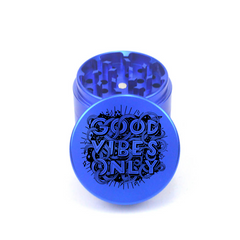 Good Vibes Only Crusher 4pc Aluminum Grinder - Fidget Widgets