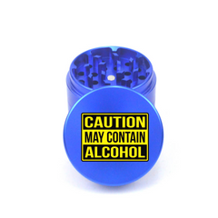 Alcohol Alert 4pc Aluminum Grinder - Fidget Widgets