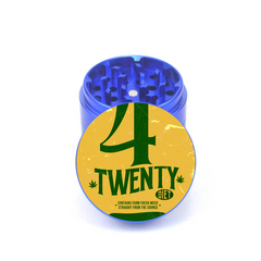 Retro 420 Cap Art 4pc Aluminum Grinder - Fidget Widgets