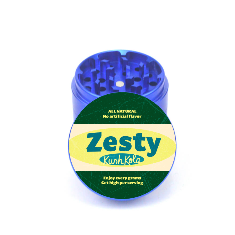 Zesty Kush Kola 4pc Aluminum Grinder - Fidget Widgets