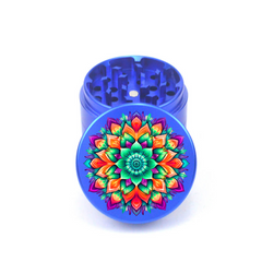 Mandala V8 4pc Aluminum Grinder - Fidget Widgets