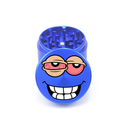 Bloodshot Smiley 4pc Aluminum Grinder - Fidget Widgets