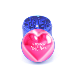 High on Life and Love 4pc Aluminum Grinder - Fidget Widgets