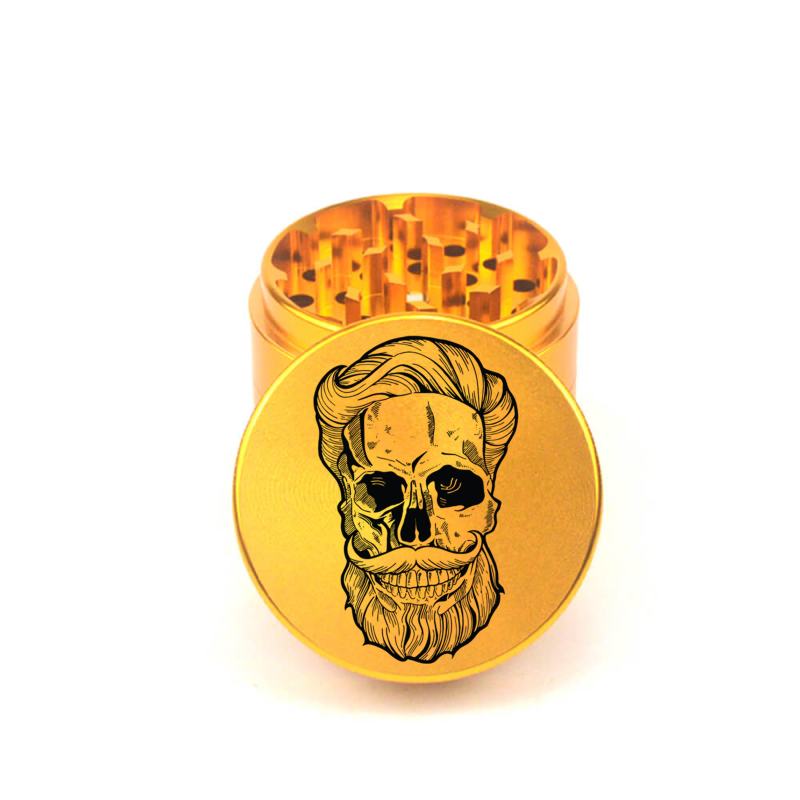Skull Stash Crusher 4pc Aluminum Grinder - Fidget Widgets