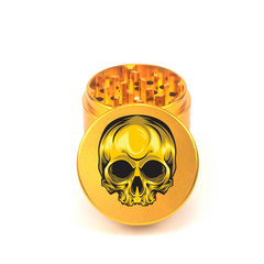 Golden Doom Skull 4pc Grinder - Fidget Widgets