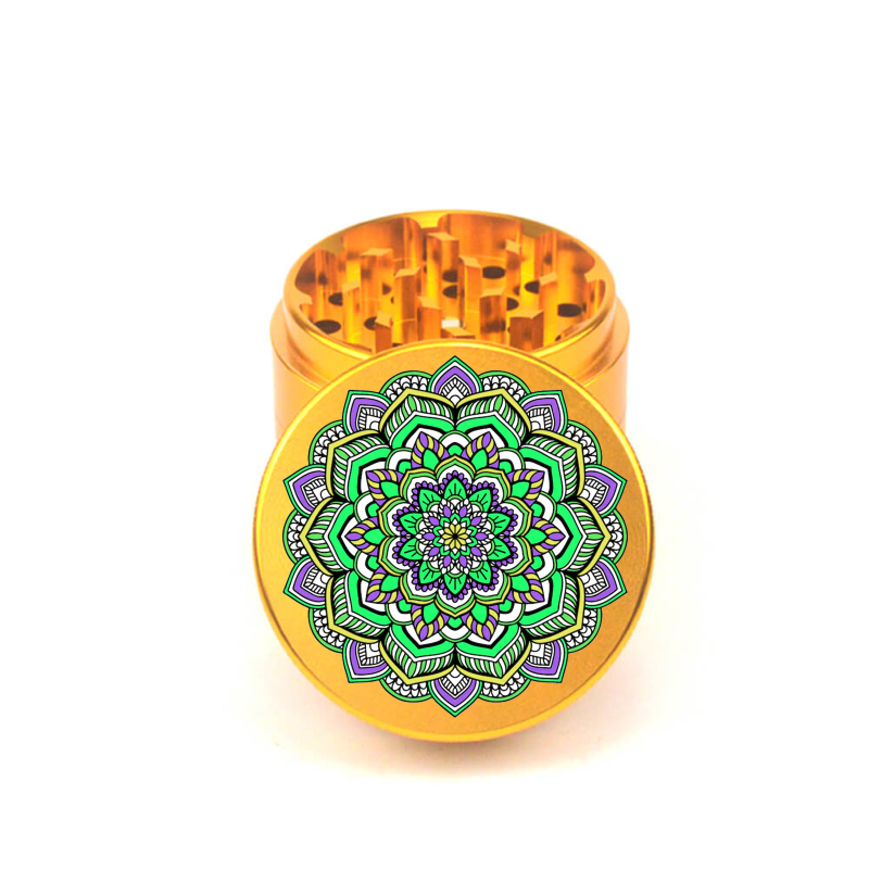 Mandala V5 4pc Aluminum Grinder - Fidget Widgets