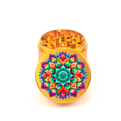 Mandala V8 4pc Aluminum Grinder - Fidget Widgets