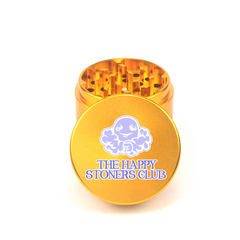 Happy Stoner Club 4pc Aluminum Grinder - Fidget Widgets