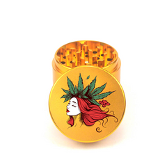 Rose Crowned Lady 4pc Aluminum Grinder - Fidget Widgets