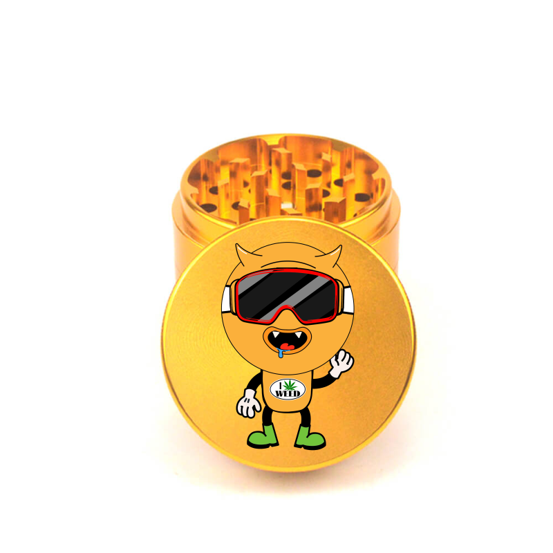 Alien Weed Lover 4pc Aluminum Grinder - Fidget Widgets