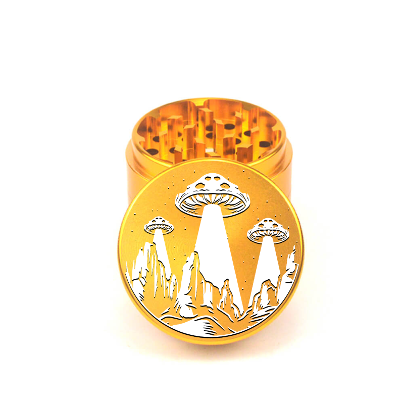 Shroom World 4pc Aluminum Grinder - Fidget Widgets