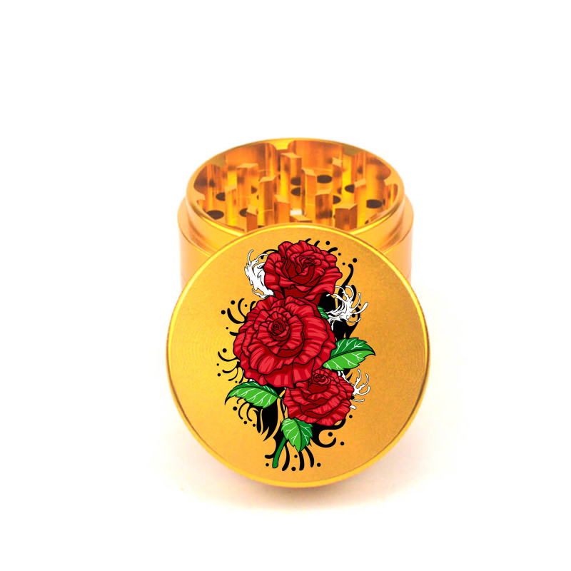 Rose Petal Bliss 4pc Aluminum Grinder - Fidget Widgets