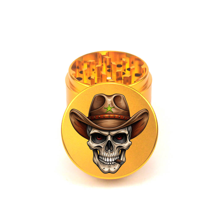 Old Town sheriff 4pc Aluminum Grinder - Fidget Widgets