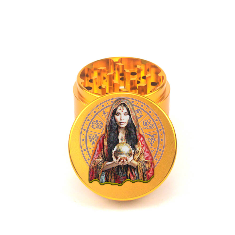 Mystic Herb Oracle 4pc Aluminum Grinder - Fidget Widgets