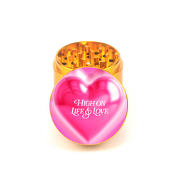 High on Life and Love 4pc Aluminum Grinder - Fidget Widgets