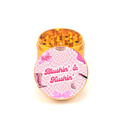 Blushin' & KUSHin' 4pc Aluminum Grinder - Fidget Widgets