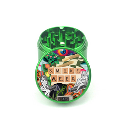 Smoke Weed 4pc Aluminum Grinder - Fidget Widgets
