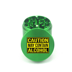 Alcohol Alert 4pc Aluminum Grinder - Fidget Widgets