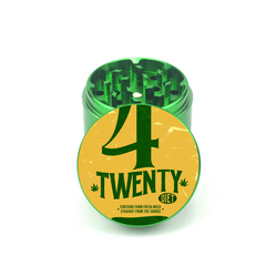 Retro 420 Cap Art 4pc Aluminum Grinder - Fidget Widgets