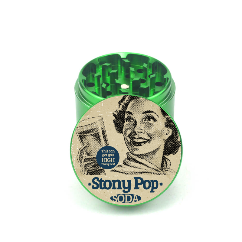 Stony Pop Soda 4pc Aluminum Grinder - Fidget Widgets