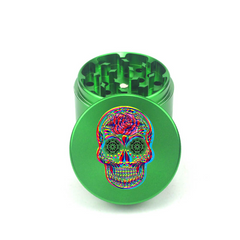 Psychedelic Skull Crusher 4pc Aluminum Grinder - Fidget Widgets
