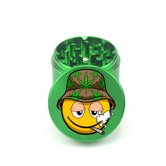 Smiley Stash 4pc Aluminum Grinder - Fidget Widgets